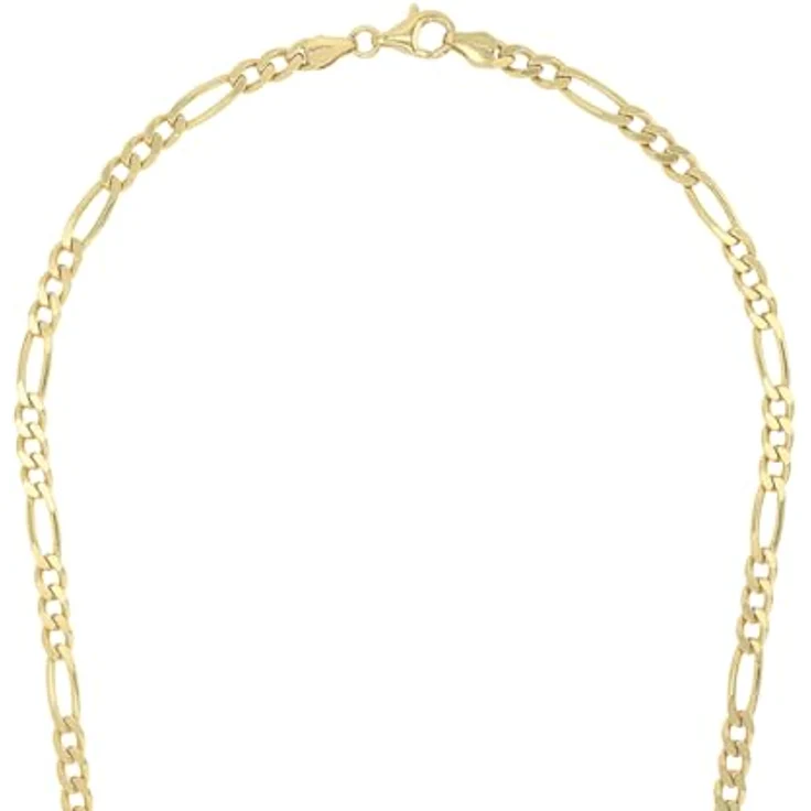 Amor 925 Sterling Silber Halskette Unisex, 50 cm, gold mit Karabinerverschluss, in Schmuck Geschenk Box – Bild 3