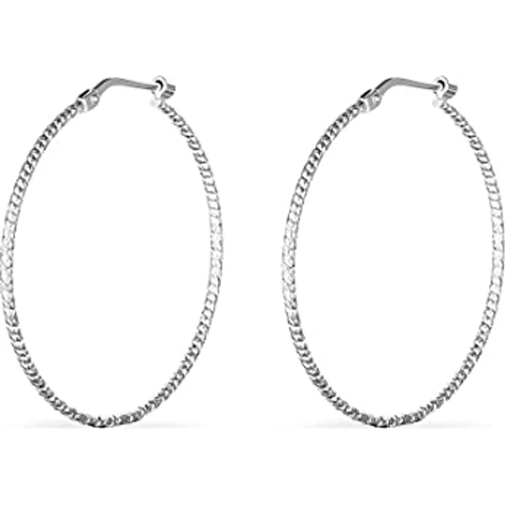 FAVS Damen-Creolen 925er Silber, Durchmesser 30 mm, elegantes Design, One Size, in Geschenkbox – Bild 1