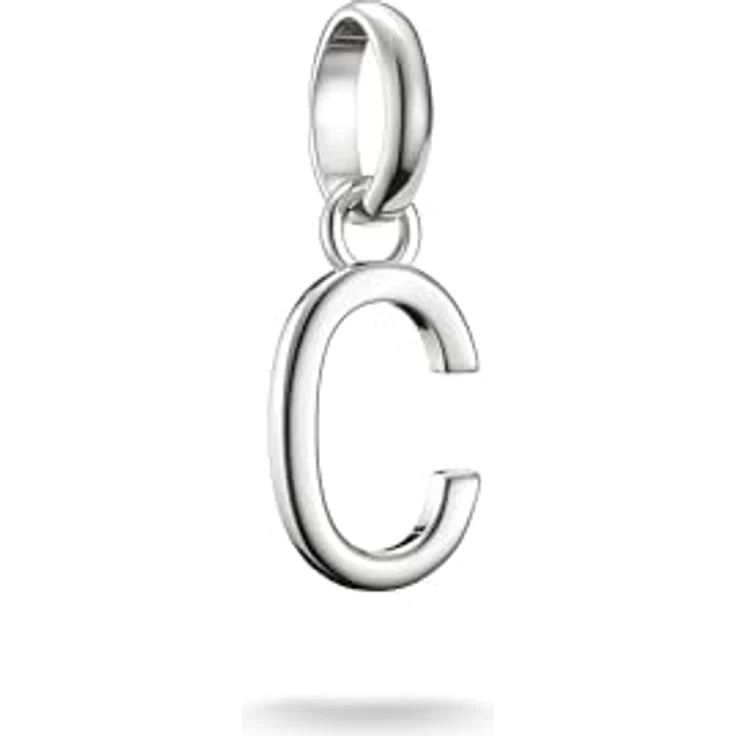 Thomas Sabo Charm Club Connect Charm-Anhänger Buchstabe C aus recyceltem 925 Silber mit flexibler Öse, CC1209-001-21 – Bild 1