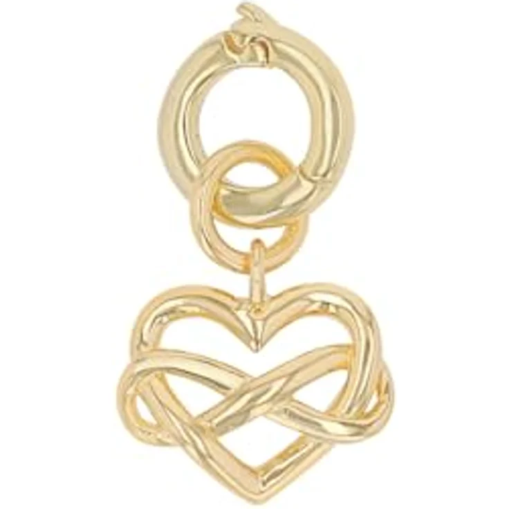 Amor Charm 925 Sterling Silber Herz Damen Charms, 1,8 cm, Weiß in Schmuck Geschenk Box, 2038515 – Bild 2