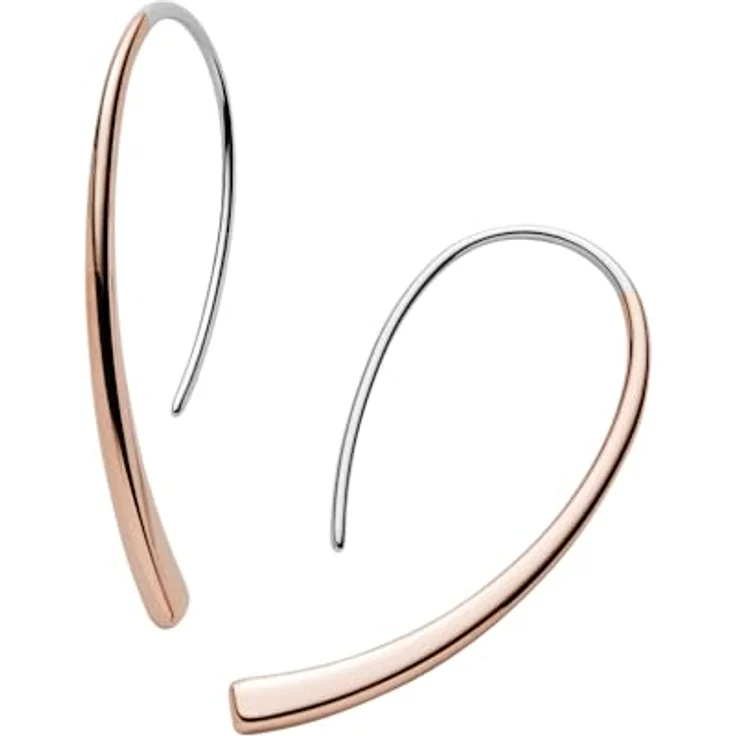 Skagen ELIN Damen Edelstahl Ohrringe, 2-Tone, poliert, Ohrbügelverschluss, 36,5 mm Länge – Bild 2