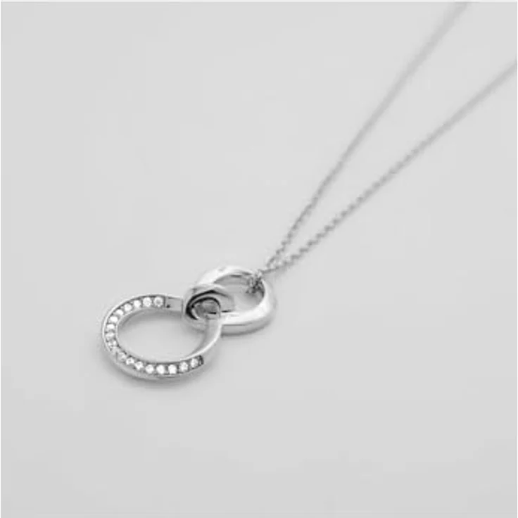 JETTE Damen-Kette 925er Silber, recycelter Zirkonia, One Size, Silber, 32029956 – Bild 2