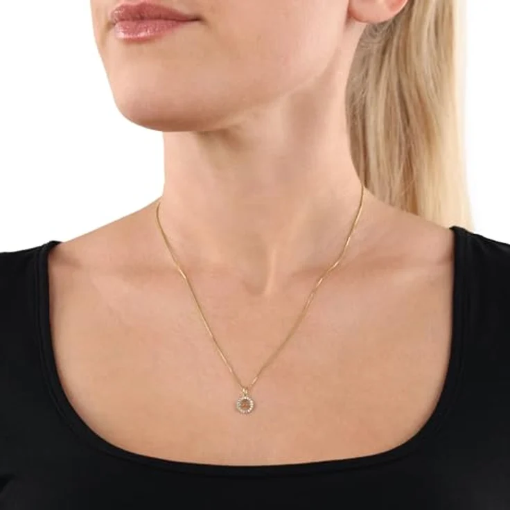Amor Infinity Motivanhänger Damen, 375 Gold mit Zirkonia synth., 1,3 cm, in Geschenkbox – Bild 3