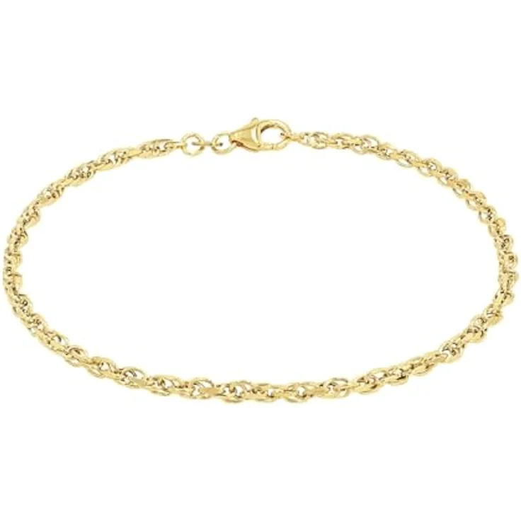 Amor Armband Damen, 19 cm, Echtgold aus 585er Gold, kommt in Schmuck Geschenk Box, 2019974