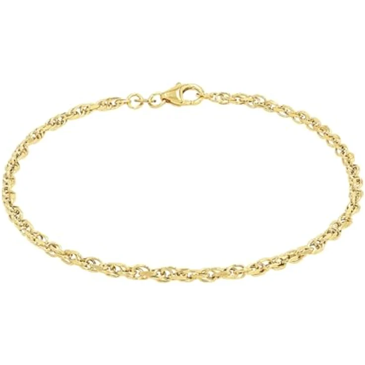 Amor Armband Damen, 19 cm, Echtgold aus 585er Gold, kommt in Schmuck Geschenk Box, 2019974 – Bild 1