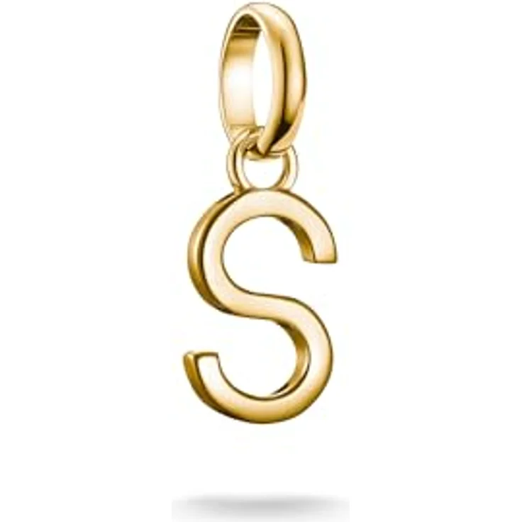 THOMAS SABO Charm-Anhänger Buchstabe S Connect, 18k vergoldet, aus recyceltem 925 Silber – Bild 1