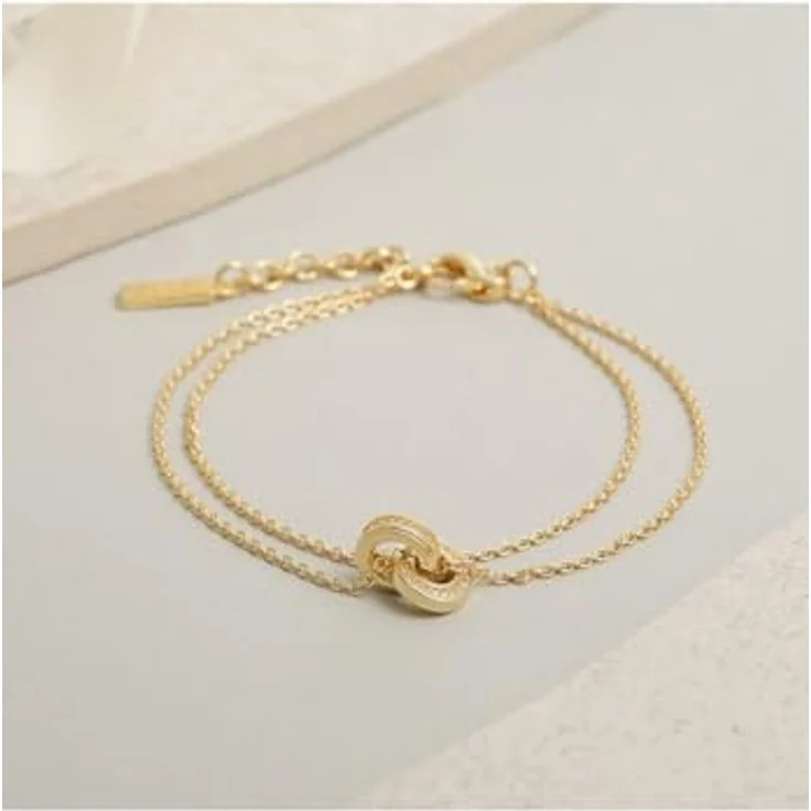 JETTE Armband COSMOPOLITAN 88854373, vergoldetes 925er Silber mit weißen Zirkonia, längenverstellbar – Bild 3