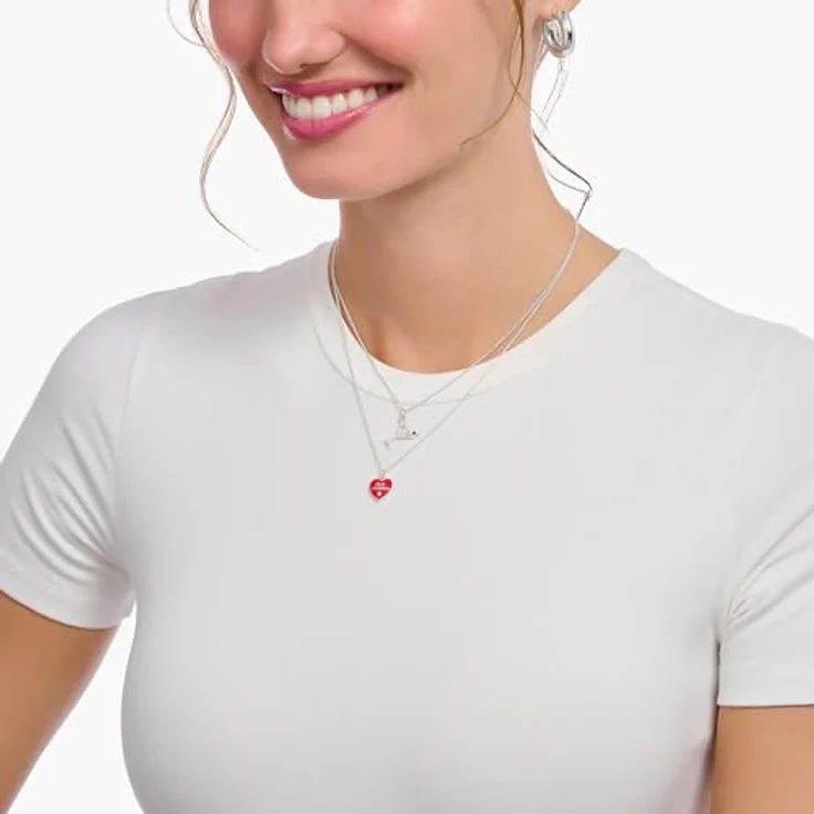 Thomas Sabo Kette mit Best-Friends-Anhänger, 925 Sterlingsilber, vielseitige Damen-Halskette – Bild 2