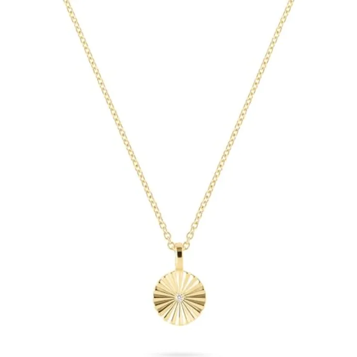 Guido Maria Kretschmer Damen-Kette 925er Silber mit Zirkonia, Gelbgold, One Size, Modell 32030285