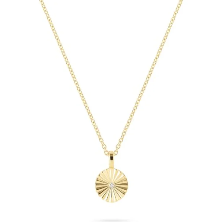 Guido Maria Kretschmer Damen-Kette 925er Silber mit Zirkonia, Gelbgold, One Size, Modell 32030285