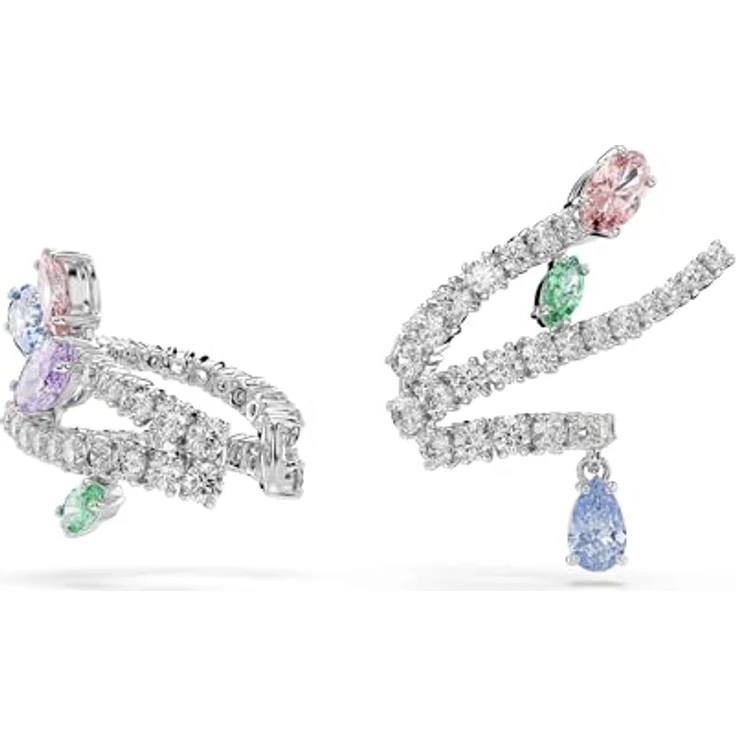 Swarovski x Ariana Grande Ohrspangen, Rhodiniert mit klaren Swarovski Zirconia und strahlenden Pastellfarben – Bild 2
