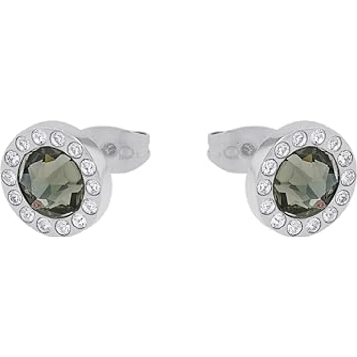s.Oliver Ohrringe für Damen, Kristall von Swarovski im Edelstahl, 10x10 mm, silber, inklusive Geschenkbox – Bild 4