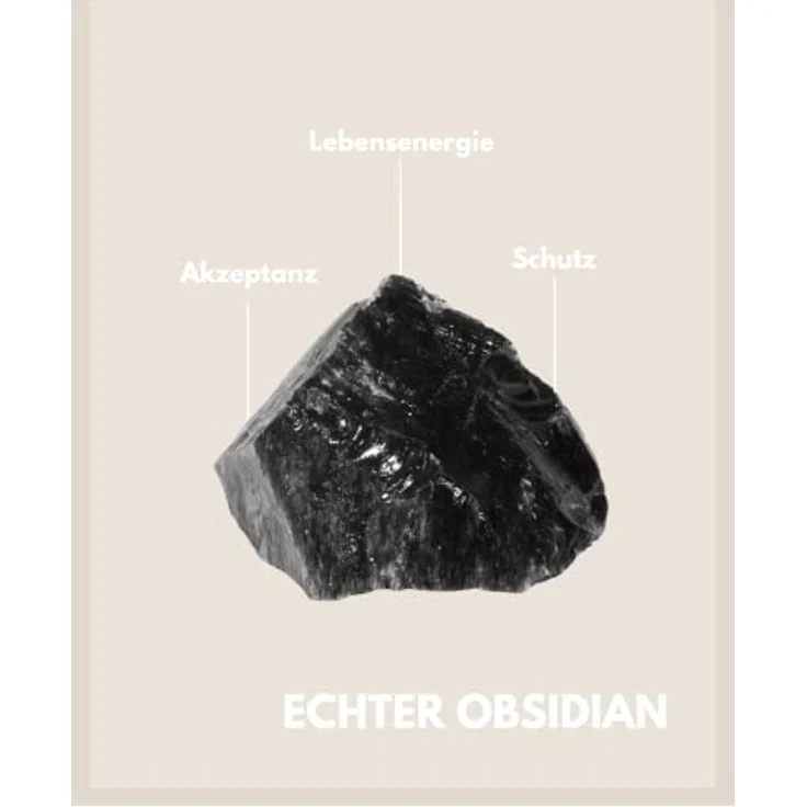 GD GOOD.designs Obsidian Armband Damen, facettiertes Naturstein Armband mit 925 Silber Perle, elastisch für Handgelenke 15-19 cm, inkl. Geschenkbeutel – Bild 2