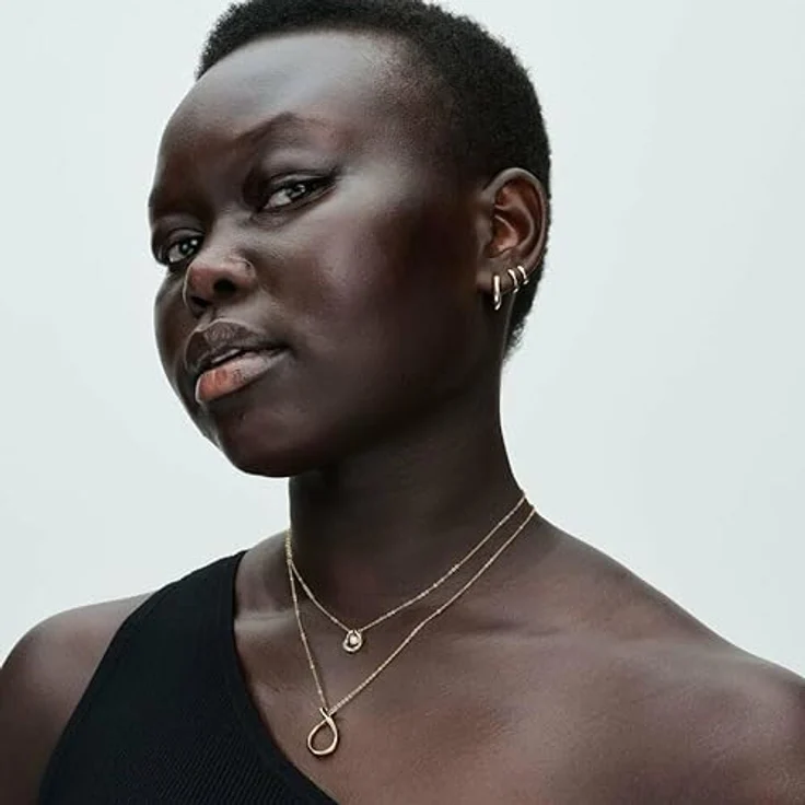 Pandora Creolen Essence 263286C00, Creolen aus Metall in Gelbgold mit abriebfester Vergoldung – Bild 3