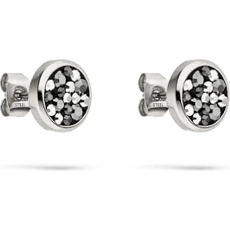 s.Oliver Ohrring - Elegante Ohrstecker aus poliertem Edelstahl - silber, wasserfest & hautfreundlich, 10,4 mm Steckverschluss – Bild 1