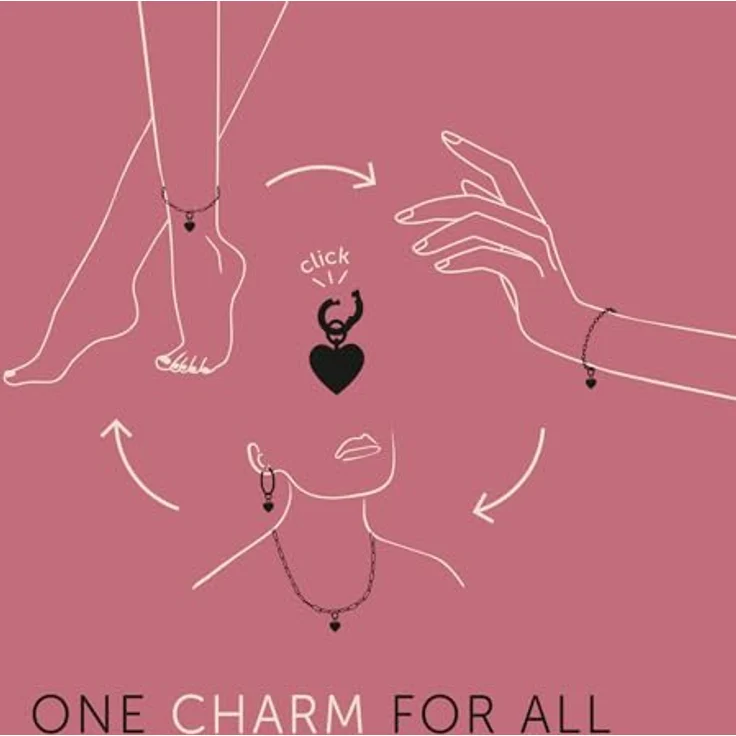 Amor Charm 925 Sterling Silber Damen Charms mit Zirkonia, 2,6 cm, Weiß, in Schmuck Geschenk Box, 2038503 – Bild 3
