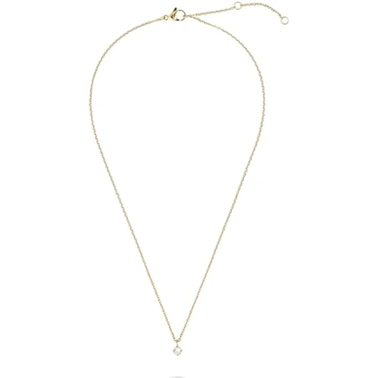 Tamaris Necklace - Halskette mit funkelndem Anhänger aus Edelstahl IP Gold, verstellbar bis 43 cm, wasserfest & hautfreundlich – Bild 2