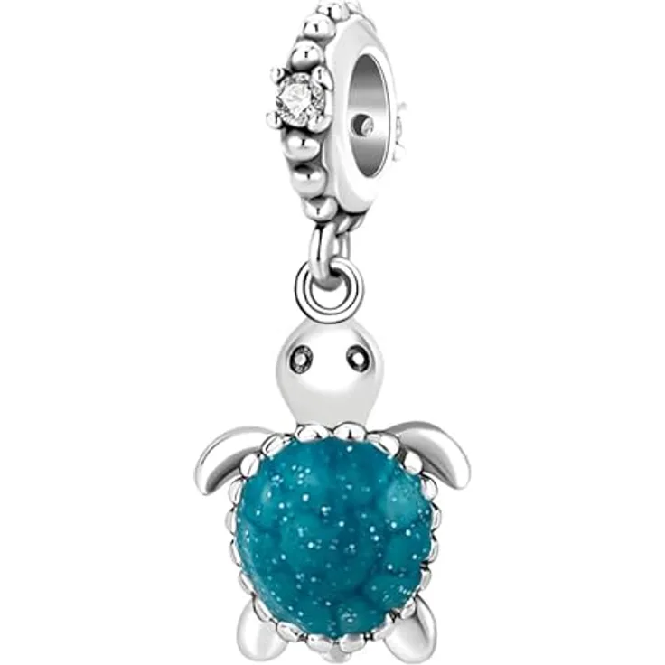 LNQOBU 925 Sterling Silber Glow in the Dark Glühwürmchen Charm, Farbwechselndes Chamäleon Bead für Damenarmbänder und Halsketten
