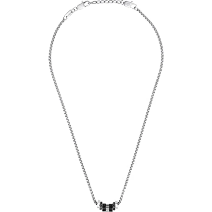 s.Oliver Herren Kette mit Anhänger, Edelstahl, Bicolor, 50+5 cm, in Geschenk Box, 2034944 – Bild 2