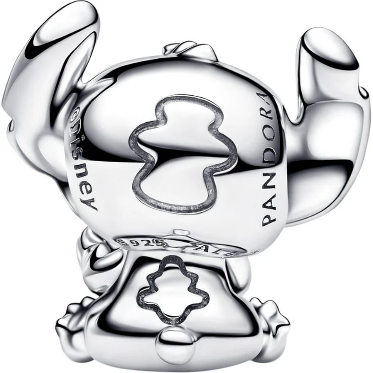 Pandora Charm Herz 794731C01, Stitch, Disney, blaues Herz aus Sterling Silber mit künstlichem Kristall