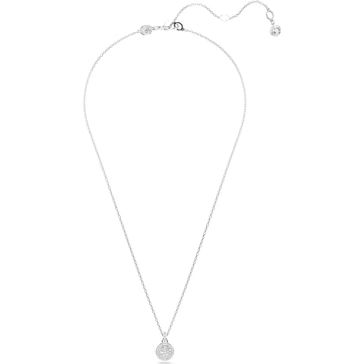 Swarovski Sublima, Rhodinierter Damenhalsketten-Anhänger mit Strahlenden Swarovski Kristallen in Weiß, Meteor-Motiv – Bild 2