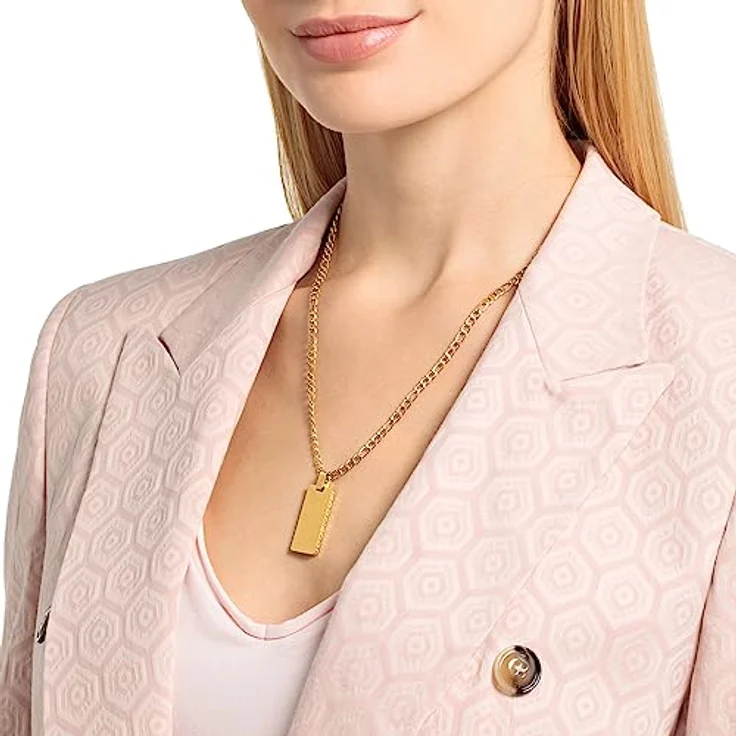 JOOP! Kette mit Anhänger aus Edelstahl, Unisex Halsschmuck für Damen und Herren, 60 cm, Gold, in Geschenkbox, Modell 2035895 – Bild 4