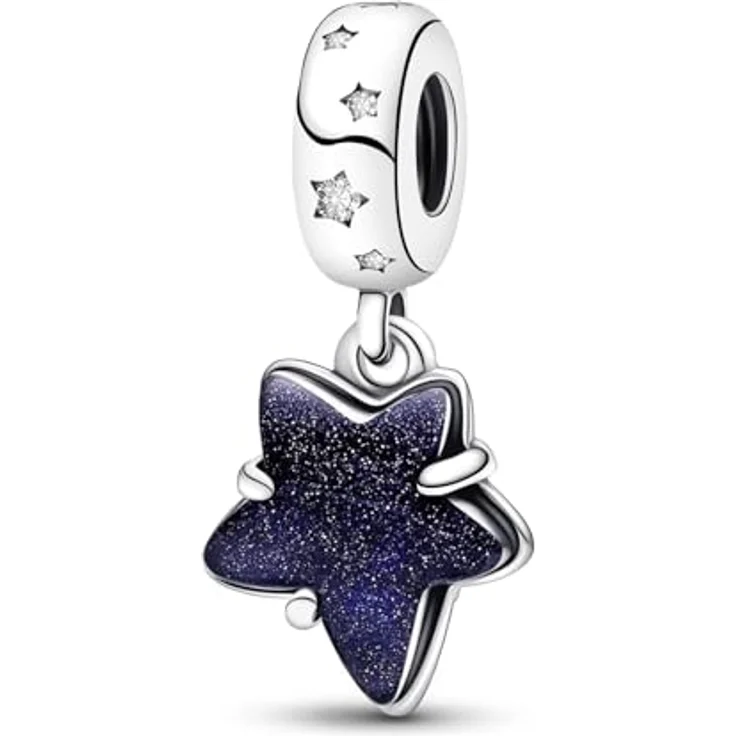 Ruaidhra Sterling Silber S925 Galaxie Stern Charm Set mit Beads, Blume, Glühwürmchen und Schildkröte für Armbänder, Geschenkbox für Damen und Familie – Bild 1