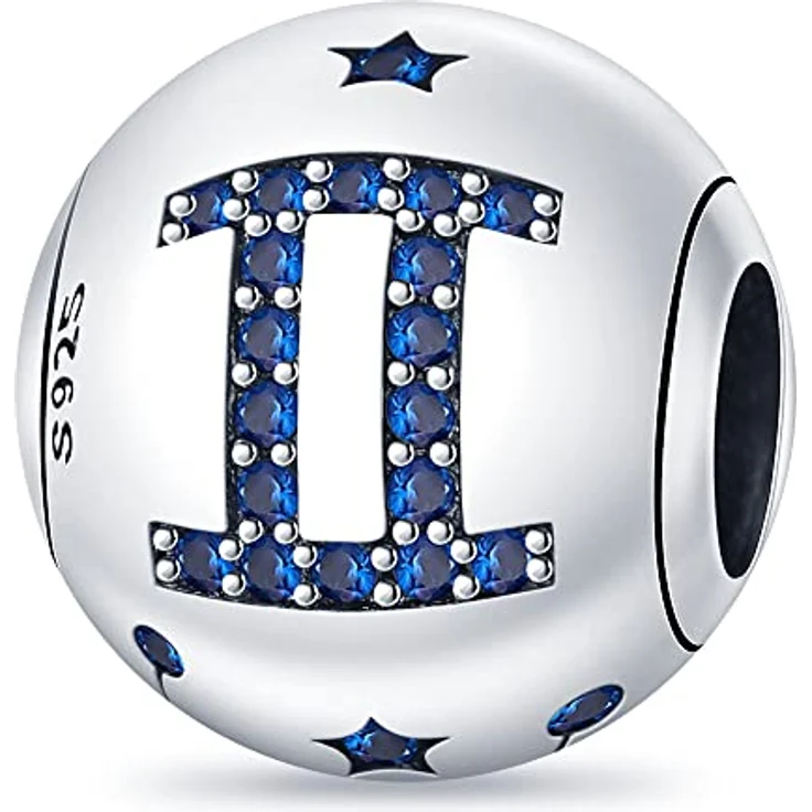 TINSLO Charm Anhänger Sternzeichen für Armband, 925 Sterling Silber, 12 Modelle, kompatibel mit Pandora-Armband und europäischen Halsketten für Frauen und Mädchen – Bild 1