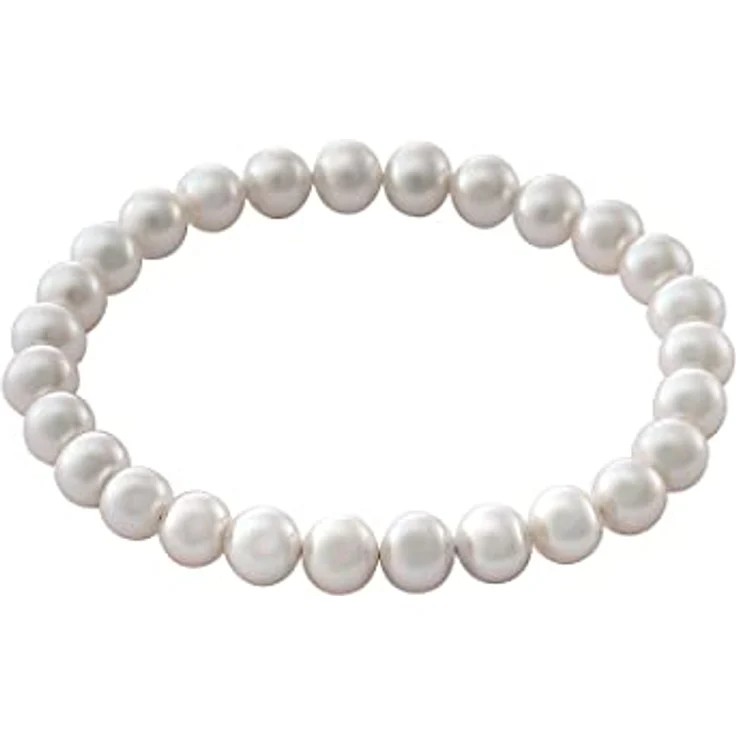 CHRIST Damen-Armband Süßwasserperle, zeitloser Klassiker, 18 cm Länge, One Size, in Geschenkbox – Bild 1