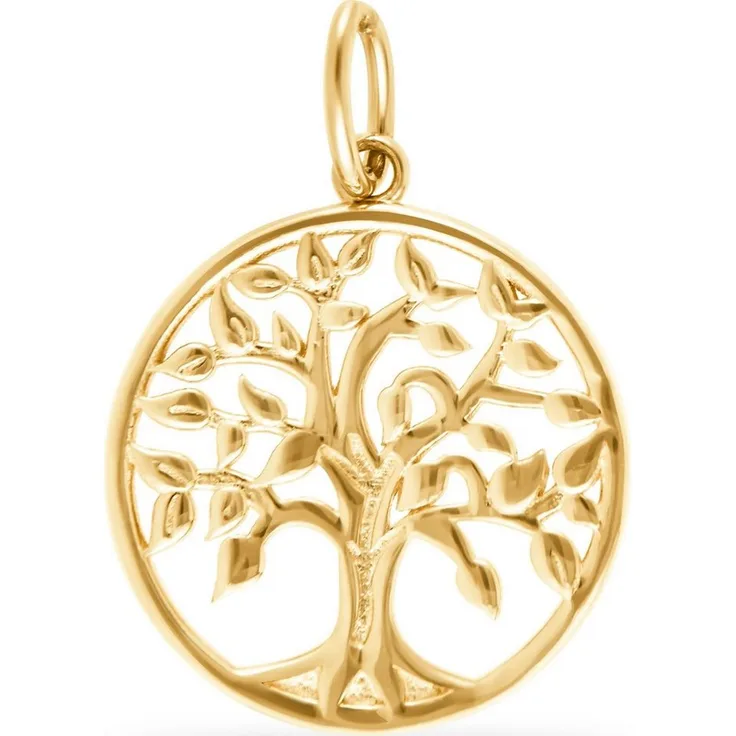 FAVS Kettenanhänger Lebensbaum, 375er Gelbgold, poliert, 2,1 cm x 1,5 cm