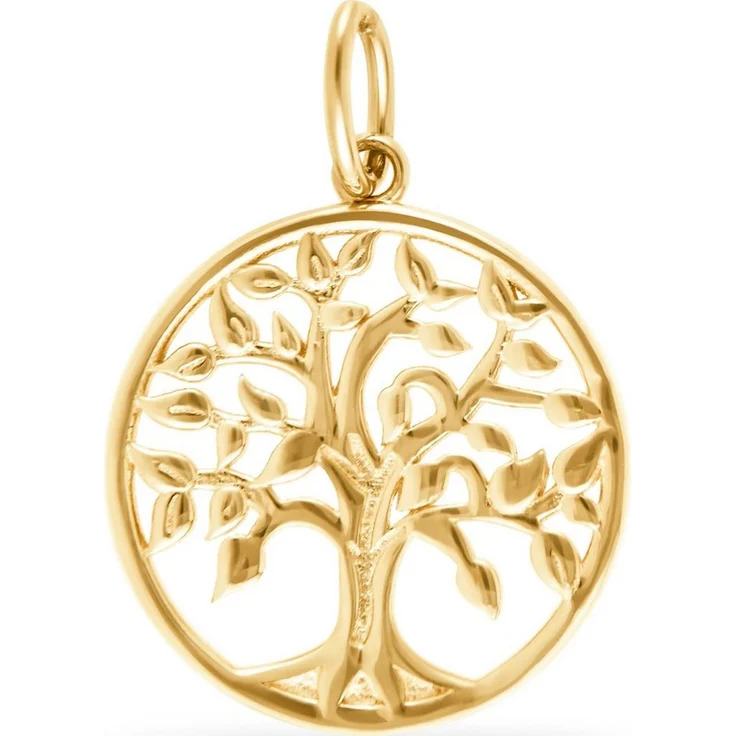 FAVS Kettenanhänger Lebensbaum, 375er Gelbgold, poliert, 2,1 cm x 1,5 cm