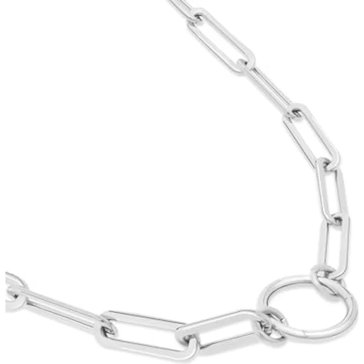 Tamaris Damen Halskette TJ-0677-N-45, Edelstahl poliert in Silber, 45 cm mit Karabinerverschluss – Bild 3