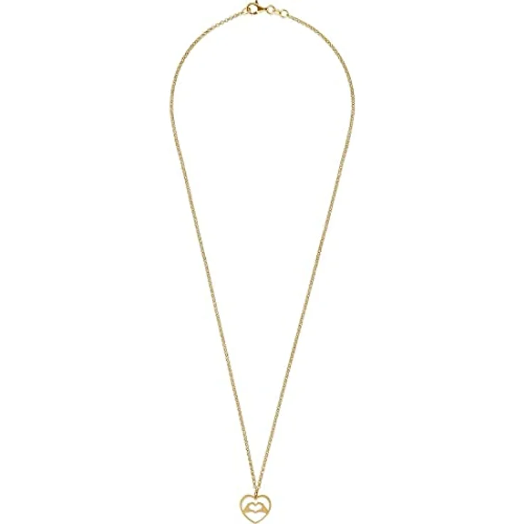 FAVS Damen-Halskette 925er Silber, Collier mit 45 cm Länge und 1,2 cm Anhänger – Bild 2