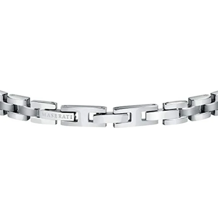 Maserati Herren Armband, JEWELS Kollektion, Edelstahl mit Gelbgold PVD und Diamanten, 22 cm, Clipverschluss, JM221ATY04 – Bild 3