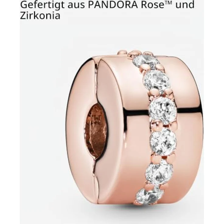 Pandora Charm Timeless Funkelndes Zwischenelement 781972CZ, eleganter Charm-Anhänger mit funkelnden Elementen – Bild 3