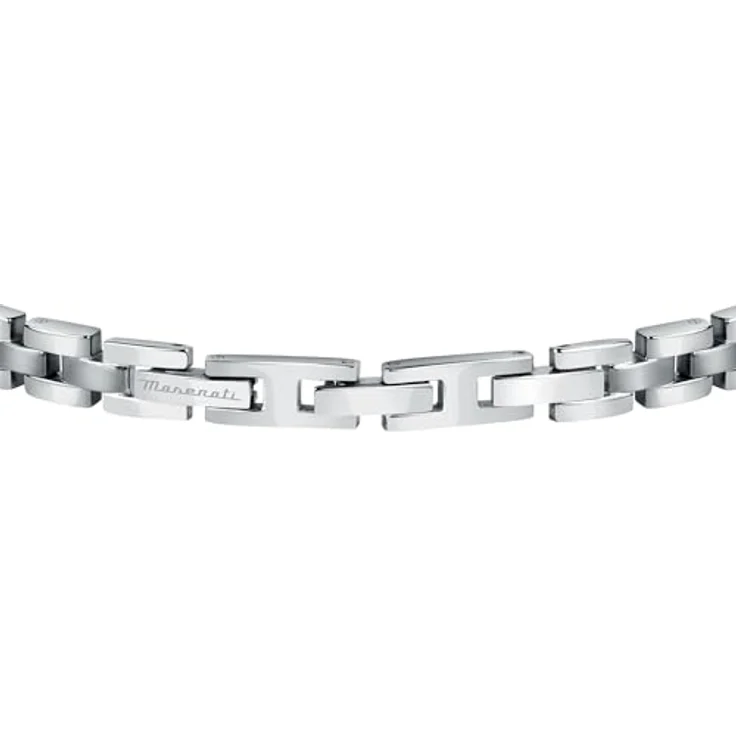 Maserati JEWELS Herren Armband aus Stahl, vergoldet, 22cm mit Clip-Verschluss - JM420ATH05 – Bild 3