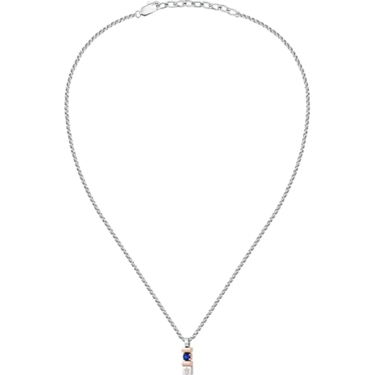 Maserati Herrenhalskette aus Stahl, 50 cm mit nachhaltigen Saphiren, Sapphire Kollektion – JM334AXO05 – Bild 2