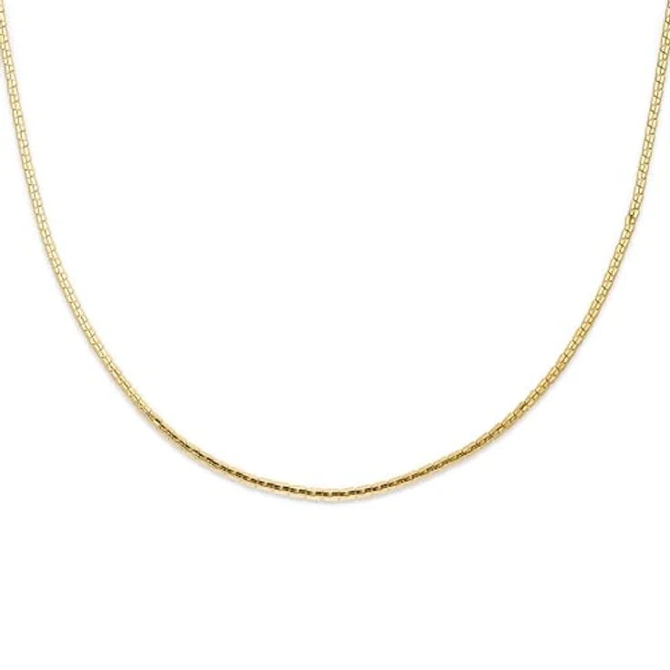 Copenhagen STUDIOS Mini Edgy Necklace, Unisex Halskette in Gold aus poliertem Edelstahl, verstellbare Länge, wasserfest & hautfreundlich – Bild 1