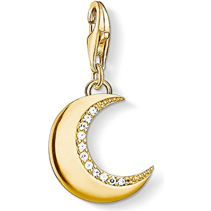 Thomas Sabo Charm-Anhänger Schutzmond Charm Club, 925 Sterling Silber mit Karabinerhaken – Bild 1