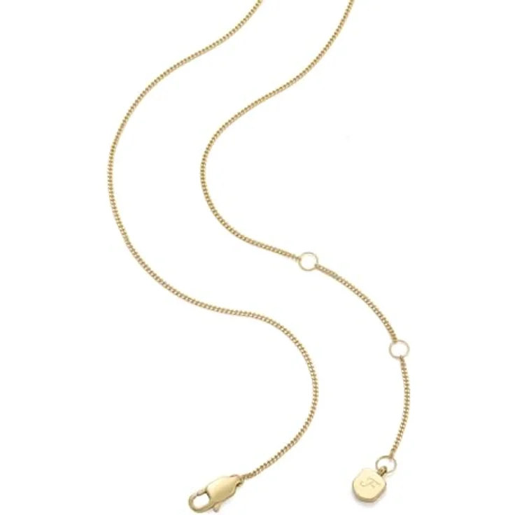 FOSSIL Damen Edelstahl Halskette mit Karabinerverschluss und Schmetterlings-Anhänger, gold, 40,64 cm – Bild 5