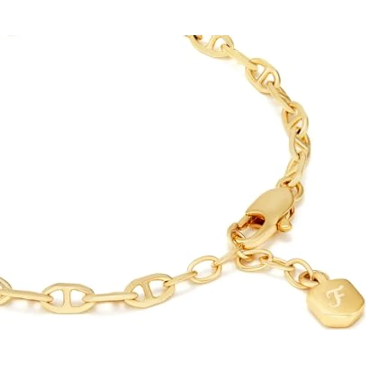 FOSSIL Damen Messing Multi Style Armband Set, goldfarbenes Metall mit Karabinerverschluss – Bild 4