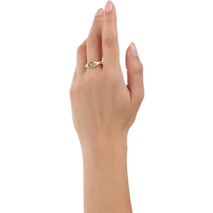 s.Oliver Damen Ring 925 Sterling Silber mit Zirkonia, Perlmutt und 3D Polarstern, in Schmuck Geschenk Box, 2036886 – Bild 3