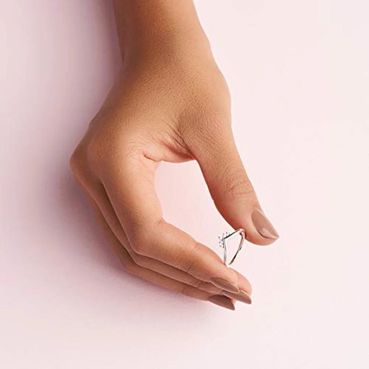 PANDORA Ring "Diadem" aus Sterling-Silber 198282CZ-52, mit 5 klaren Cubic Zirkonia im Kranzdesign – Bild 5