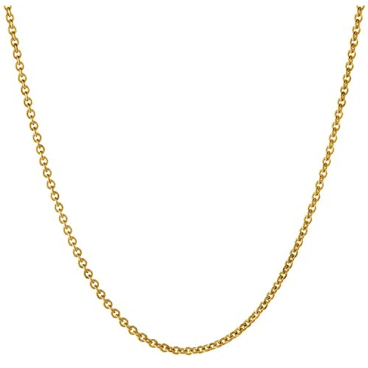 trendor Ankerkette für Herren Gold auf Silber 925, 2,0 mm vergoldeter Silberschmuck, 45 cm, zeitloses Design, Geschenkidee – Bild 2
