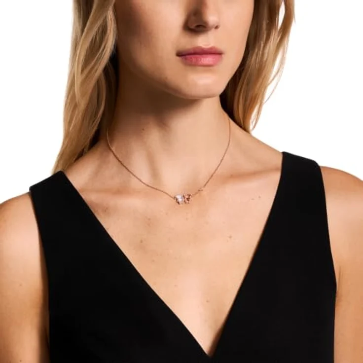 Emporio Armani Damen Halskette EGS3351221, roségoldfarbenes Metall, Länge 380 mm, poliertes Finish, Karabinerverschluss – Bild 2