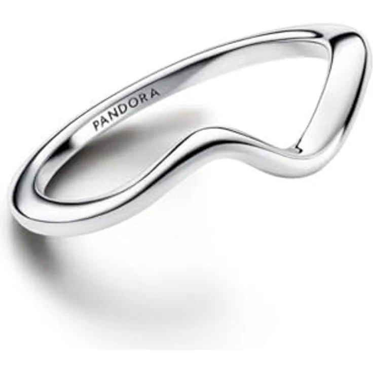 Pandora Polierter Welle Ring 193095C00, 925-Sterling Silber Damenring mit 2 Jahren Garantie – Bild 2