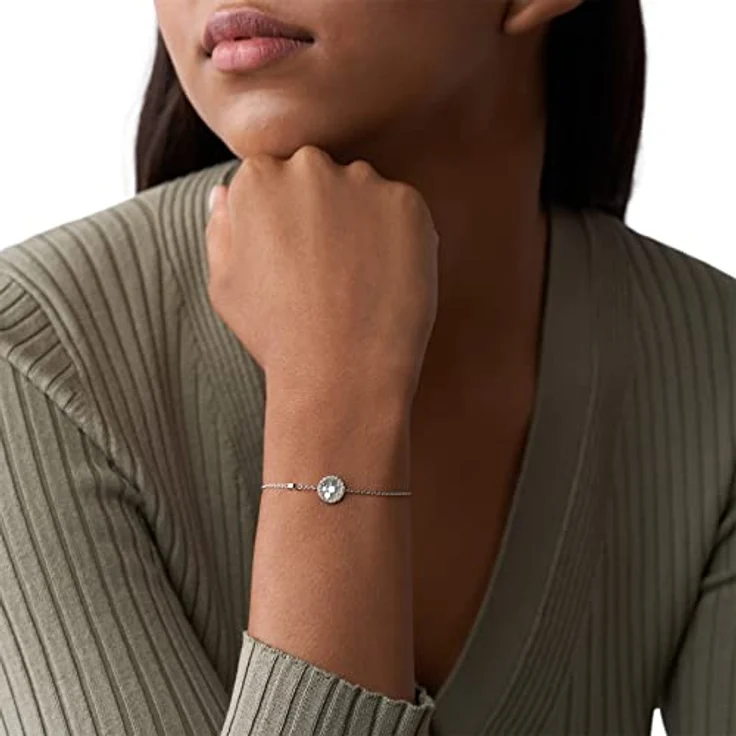 Fossil JFS00519040, Damen-Armband aus Sterlingsilber, max. Innenlänge 216 mm, poliertes Design, silber – Bild 3
