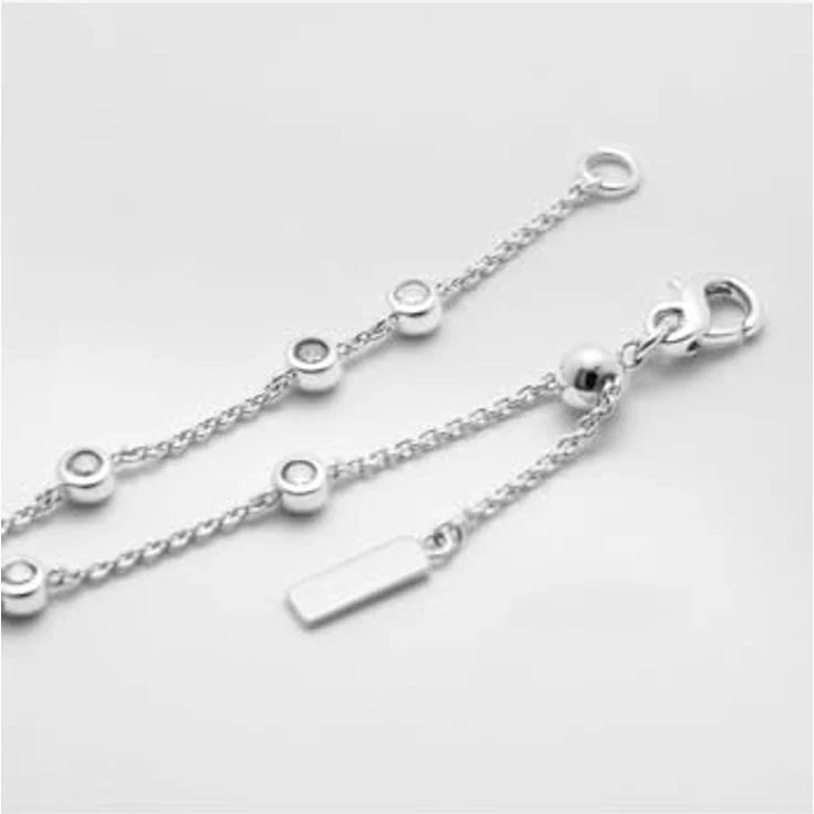 JETTE Damen-Armband 925er Silber, recycelter Zirkonia, One Size, Silber 32029975 – Bild 3
