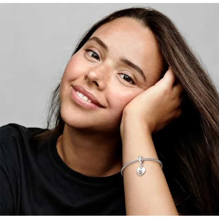 Pandora Charm-Einhänger 799294C01, Freunde für immer, aus Sterling Silber mit Zirkonia, Herzmotiv und Unendlichkeitssymbol – Bild 6