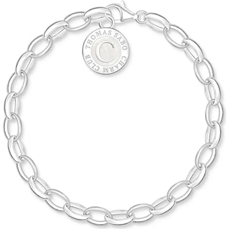 Thomas Sabo Charm-Armband, recyceltes 925 Silber mit Kaltemaille, vielseitig kombinierbar, X0287-007-21-L19 – Bild 2